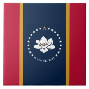 De Cerâmica Bandeira do Mississippi em Azulejo