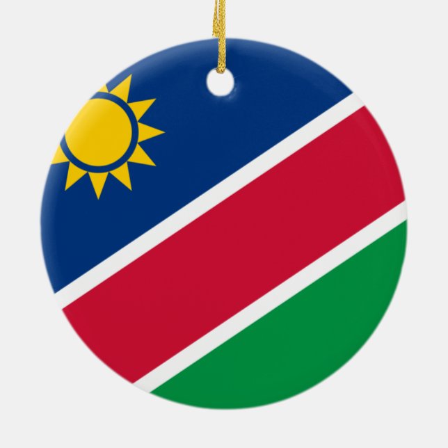 De Cerâmica Bandeira do Ornamento da Namíbia (Traseira)
