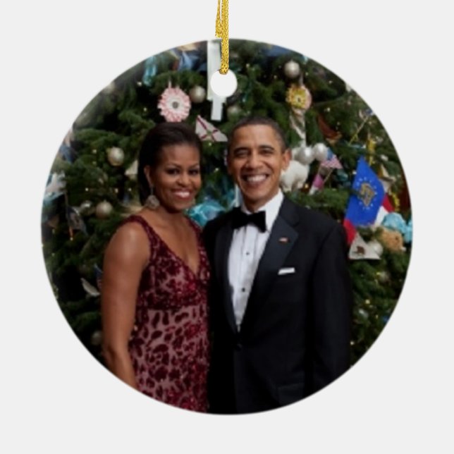 De Cerâmica Barack e Michelle 2010 - Ornamento (Traseira)