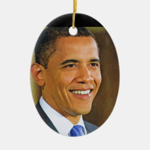 De Cerâmica BARACK OBAMA, 44o ornamento do PRESIDENTE dos EUA