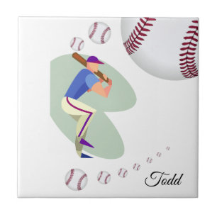 De Cerâmica Baseball em Azulejo cerâmico