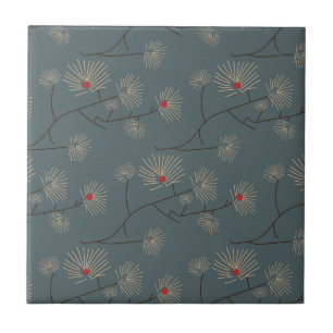 De Cerâmica Batik Floral Azulejo