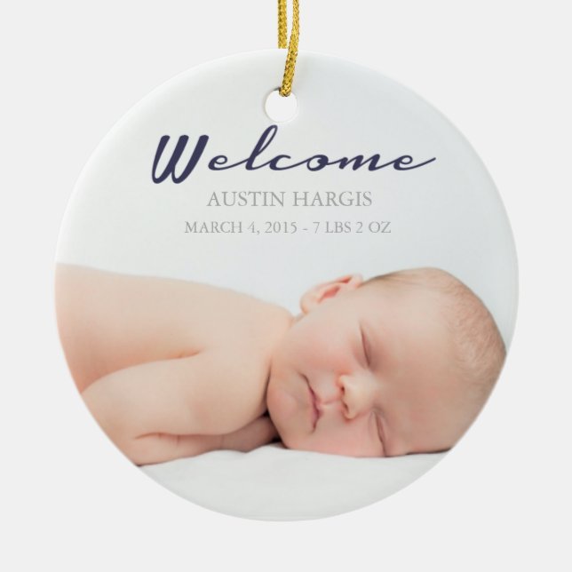 De Cerâmica Bebê do ornamento | do bebê (Frente)
