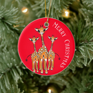 De Cerâmica Bebê girafa-cuta, animais safari Ornamento cerâmic