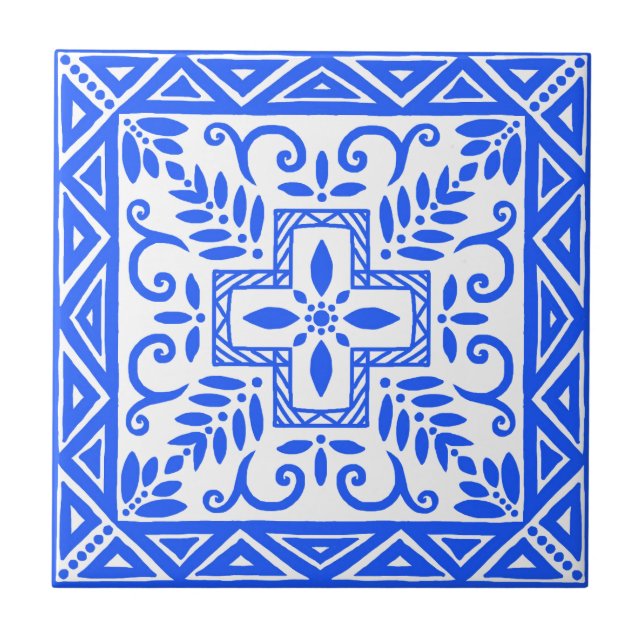 De Cerâmica Belo Azulejo Azul (Frente)