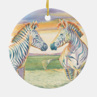 De Cerâmica Belo Ornamento Zebra Cerâmico