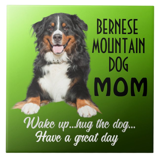 De Cerâmica Bernese Mountain Dog Azulejo cerâmico (Frente)