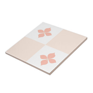 De Cerâmica Blossom elegância salmão azulejo floral padrão 10