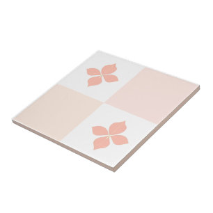De Cerâmica Blossom elegância salmão azulejo floral padrão 2