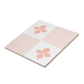 De Cerâmica Blossom elegância salmão azulejo floral padrão 6