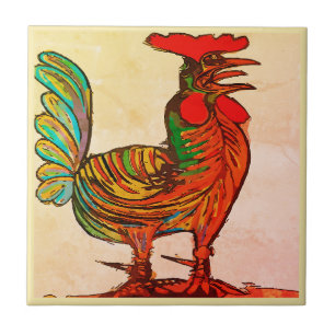 De Cerâmica Bom dia, Rooster, Azulejo