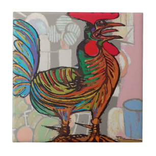 De Cerâmica Bom dia, Rooster, Azulejo