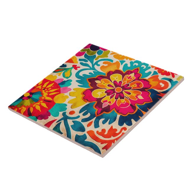 De Cerâmica BRIGHT BOHEMIA boho estilo azulejo cerâmico (Lateral)