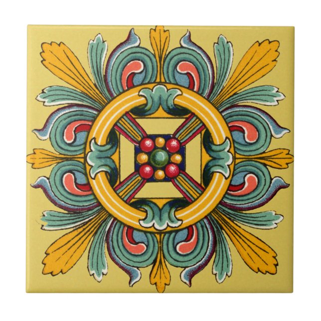 De Cerâmica Buff Victorian Azulejo (Frente)