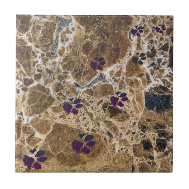 De Cerâmica Cachorros Marble Brown | Azulejo cerâmico (Frente)