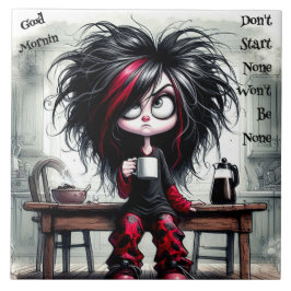 De Cerâmica Café Quirky Não comece Azulejo cerâmico