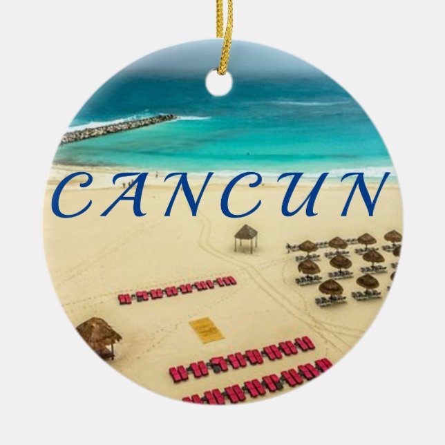 De Cerâmica Cancún México - Ornamento cerâmico (Frente)