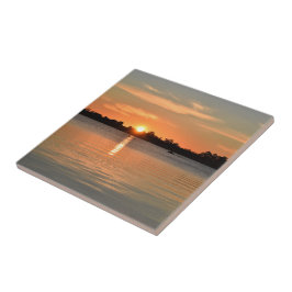 De Cerâmica Capturado no Azulejo cerâmico sunset