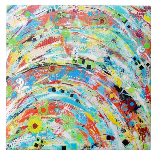 De Cerâmica Carrossel 6 x 6 Azulejo cerâmico (Frente)