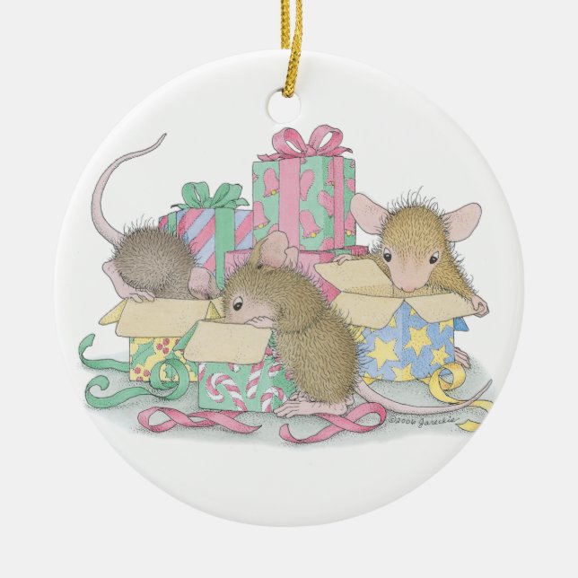 De Cerâmica Casa-Rato Designs® - ornamento (Frente)