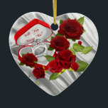 De Cerâmica Casado Me Manter O Ornamento<br><div class="desc">Mary Me mantém o Ornament</div>