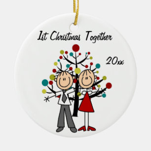De Cerâmica Casal Vestido Datas e Ornamento Personalizado