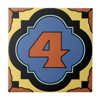 De Cerâmica Catalina Island Number Azulejo 4