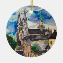 Catedral Bayeux França Ornamento Cerâmico