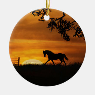 De Cerâmica Cavalo em Ornamento por Sol