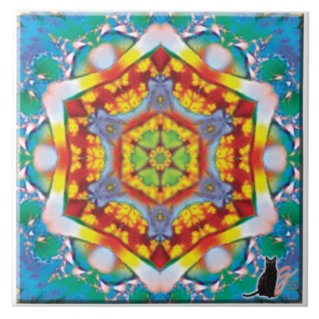 De Cerâmica Centris Kaleidoscope Azulejo (Frente)