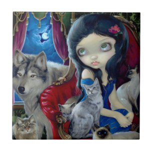 De Cerâmica "Chamada azulejo da noite"