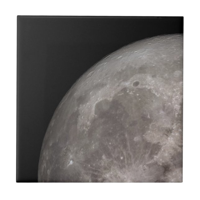 De Cerâmica Cheio lua NASA imagem mosaico azulejo canto superi (Frente)