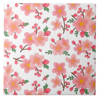 De Cerâmica Cherry Blossoms Azulejo cerâmico