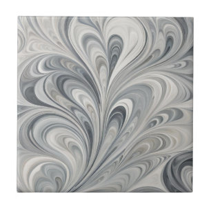 De Cerâmica Cinza abstrato deixa Azulejo cerâmico