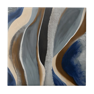 De Cerâmica Cinza Beige Waves Stones Azulejo cerâmico