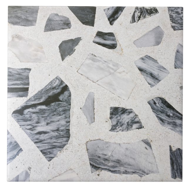 De Cerâmica Cinza branca Mármore preto Granite Faux Azulejo ce (Frente)