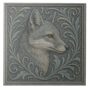 De Cerâmica Cinza Delaware Fox - Azulejo cerâmico