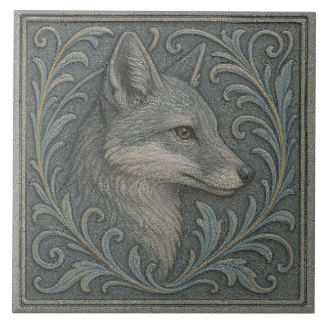 De Cerâmica Cinza Delaware Fox - Azulejo cerâmico (Frente)