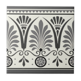 De Cerâmica Cinza Dresser Art Minton Palmette 1880 Azulejo Rep