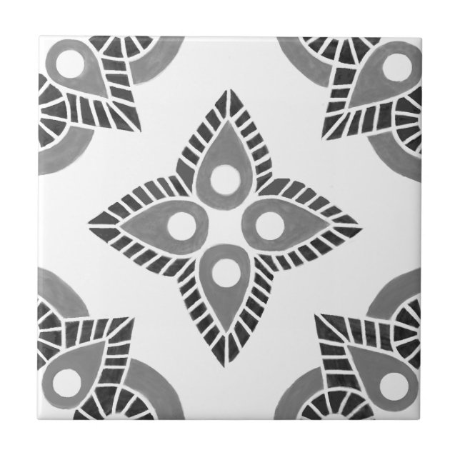 De Cerâmica Cinza e azulejo cerâmico branco (Frente)