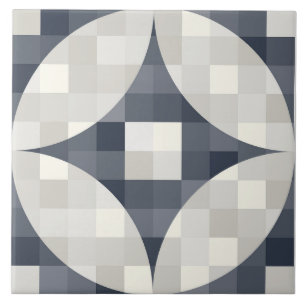 De Cerâmica cinzas azuis modernas do século médio e Azulejo ce