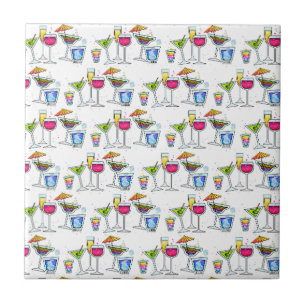 DE CERÂMICA  COCKTAIL ACIMA DO AZULEJO DOS VIDROS - PORTA COPOS