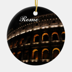 De Cerâmica Colosseum no ornamento da noite