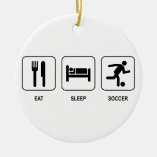 De Cerâmica Coma o ornamento do futebol do sono