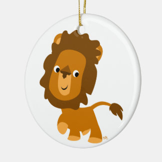De Cerâmica Conteúdo Da Cartonagem Em Branco Ornamento Lion