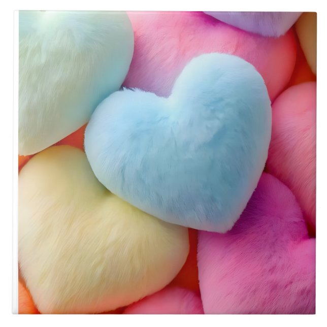 De Cerâmica Coração Azulejo cerâmico (Frente)