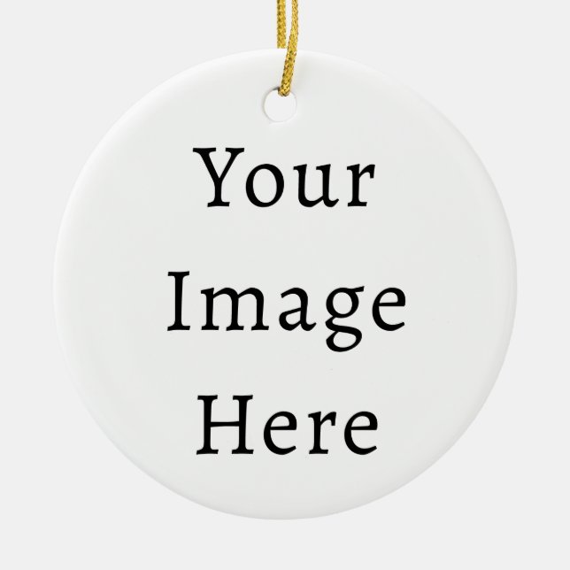 De Cerâmica Crie seu próprio Ornamento (Frente)