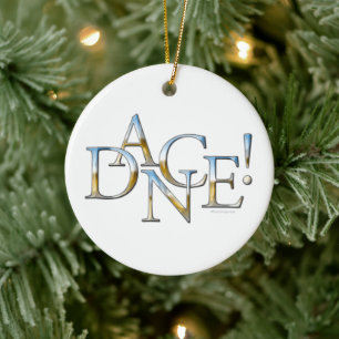 De Cerâmica Dança! (Cromo) Ornamento Cerâmico