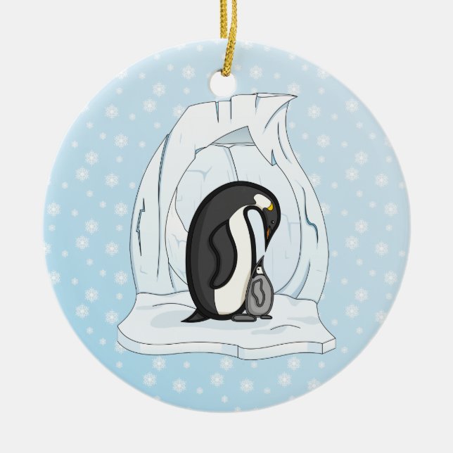 De Cerâmica Davin e Annie, o Ornamento dos Pinguins (Frente)
