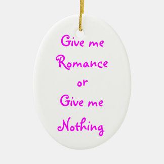 De Cerâmica Dê-me ornamento romance-oval
